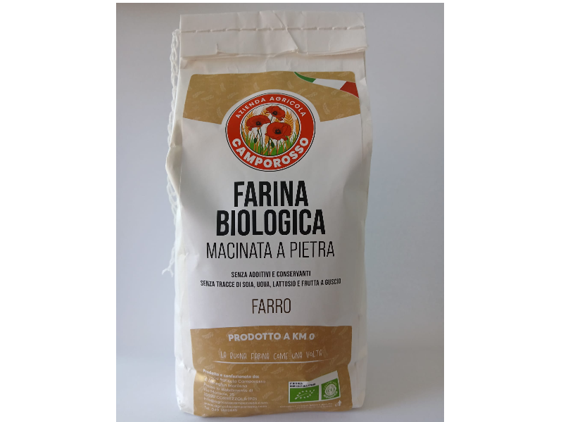 FARINA DI FARRO MACINATA A PIETRA BIOLOGICA