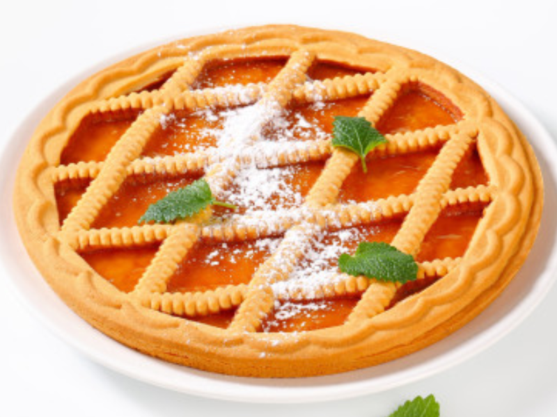 Crostata con confettura di albicocche