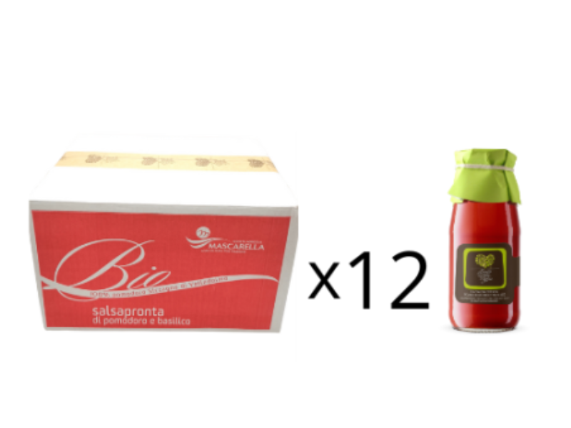 Box da 12 Bottiglie di Salsa di pomodoro Siccagno