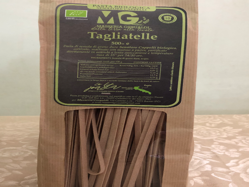 Pasta Biologica Senatore Cappelli - le Tagliatelle- Super Promozione Gr.500 €.2,25